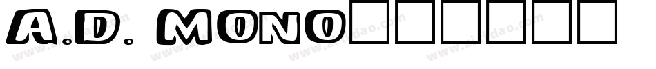 A.D. MONO字体转换